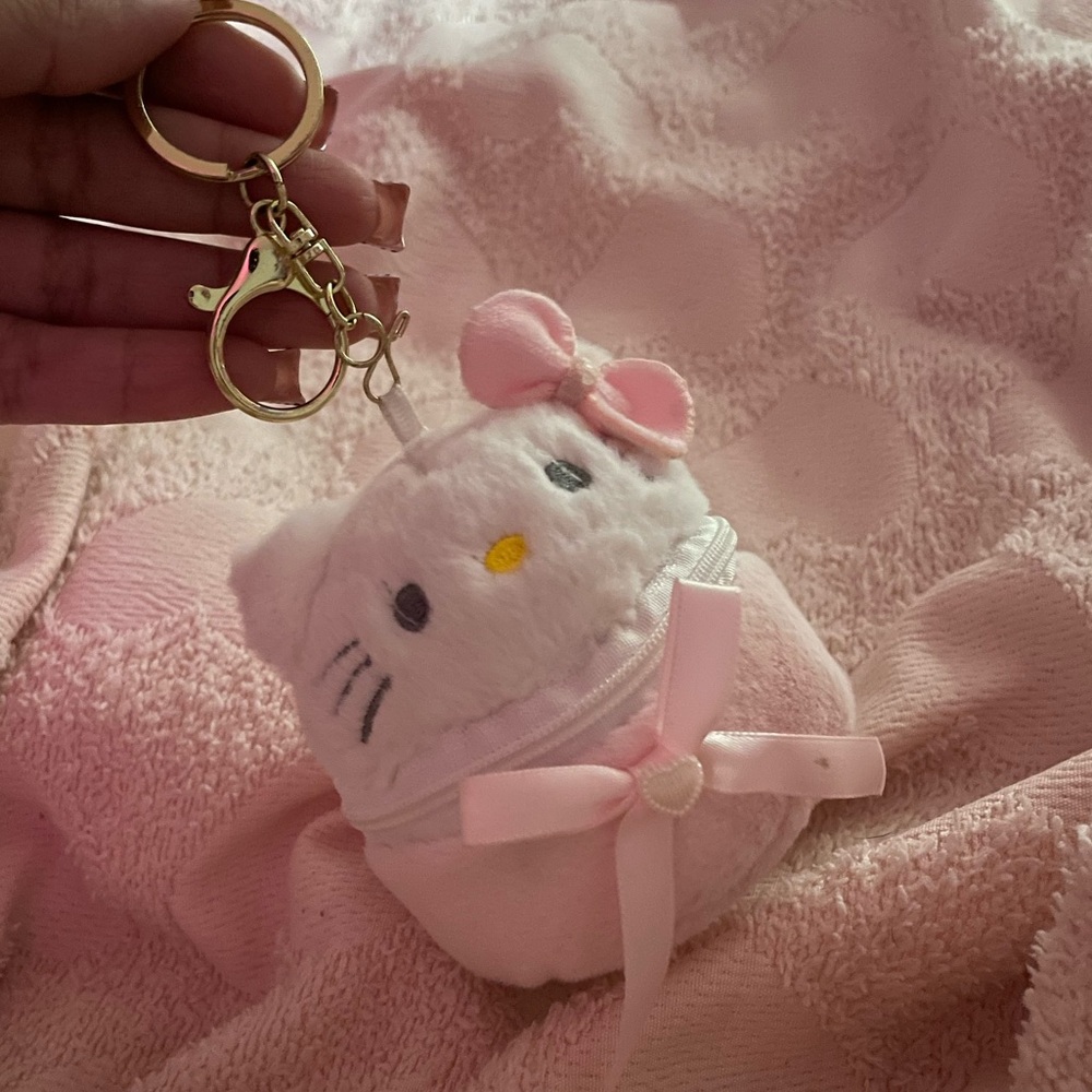Hello kitty Cute Pink Plush Keychain
